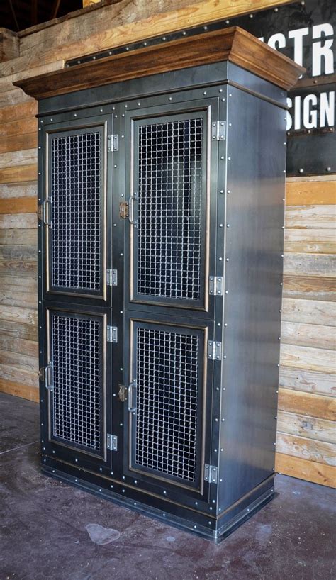 industrial steel cabinet vintage|vintage industrial storage.